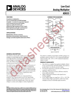 AD633JRZ-R7 datasheet  